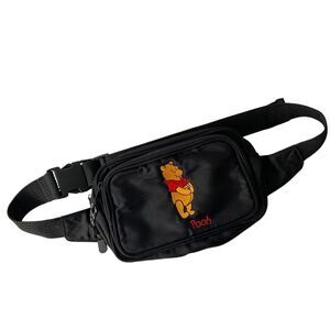 Vintage Walt Disney World Black Pooh Waist Bag